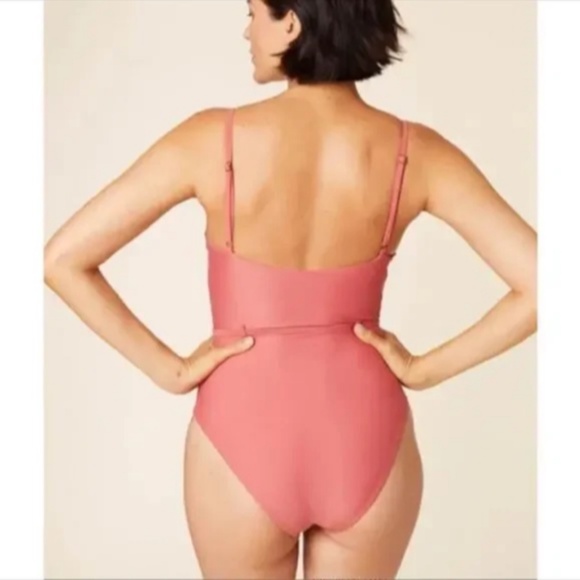 Andie Swim The Riviera One Piece Swimsuit Punch Pink Size XS - NWT - Picture 3 of 15